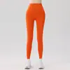 Nuevo Producto Malla de Cintura de Plástico Transpirable Pantalones de Deporte Yoga Desnudos Alta Elasticidad Cintura Alta Levantamiento de Cadera Cintura Pantalones de Gimnasio para Mujer