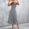 Vestido Strapless sin Espalda con Lazos de Venta Caliente Primavera/Verano 2025 Ebay Amazon Sitio Independiente