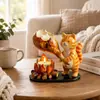 Fogueira de Animais para Velas Porta-Velas Pequeno