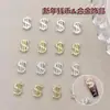Acessórios de Unhas com Símbolo de Dólar em Liga Metálica Luxuosa e Ultra Brilhante com Diamantes Atacado