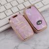 Funda para llave de coche Kia K345 Lion Run Sorento Smart Run Jiahua de 4 llaves para Vietnam, TPU con patrón de gemas