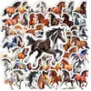 Novos 56 Adesivos Motivacionais de Cavalo Coloridos, Designs de Cavalos Galopantes com Citações Inspiradoras, Adesivos Decorativos DIY para Entusiastas de Cavalos
