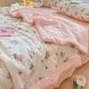 Colcha de algodão puro para jardim de infância, verão, infantil, verão, colcha fresca, ar condicionado, colcha lavável à máquina, colcha fina simples