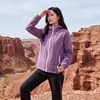 260831001Chaqueta Exterior con Cremallera de Contraste de Color para Pareja con Capucha para Senderismo, Ciclismo y Acampada