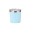 Taza de Viaje Pequeña Simple Transfronteriza, Taza de Té Pequeña Portátil para Exteriores, Taza Termo Recta de Aspecto Elegante, Vaso de Cerveza de Doble Pared