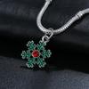 Colgante Copo de Nieve Verde Navideño de Amazon DIY Pulsera Collar Accesorios de Joyería Hechos a Mano Colgante Regalo Festivo