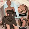 Pijama Sexy Kameixue con Cortes Laterales, Diseño Hueco, Estilo Puro Deseo, Retro Francés, Atractivo Sutil, Camisola Ropa de Casa para Mujer 1919