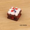 Acessórios de cola creme atacado depois de comer simulação de chocolate bolo de creme chaveiro pingente diy materiais artesanais