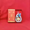 Regalo de Moda Paz y Alegría Llavero para Teléfono Móvil Colgante para Bolso Dibujo Animado Joyería Creativa Set de Caja de Regalo de Gama Alta