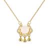 Collar con candado de seguridad Xiangyun Ruyi, estilo Shake Tone, chapado en oro, de larga duración, con luz de campana y colgante de nicho de lujo para mejor amiga.