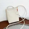 Mini Bolsa de Verão para Mulheres 2026 Nova Moda Tendência Versátil Bolsa Transversal Tecida Pequena Leve Bolsa para Celular