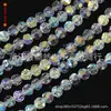 Boutique cuentas planas color blanco AB alta imitación cuentas de sandía austriacas cuentas sueltas de cristal material para joyería diy cuentas de discoteca lote
