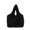 Bolso de peluche para mujer 2023 otoño e invierno nuevo bolso de hombro de moda bolso de mano de gran capacidad bolso de mano peludo para mujer