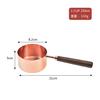 En existencia, taza medidora de acero inoxidable para hornear, cuchara medidora, herramientas para hornear, cuchara medidora de nogal y oro rosa, juego de 8 tazas medidoras