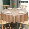 Toalha de Mesa Grossa de PVC Transfronteiriça, Impermeável, à Prova de Óleo, Resistente a Arranhões, Não Precisa Lavar, Adequada para Hotel, Restaurante, Banquete e Mesa de Jantar, Universal para Mesas Redondas