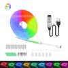 Lámpara de neón flexible RGB colorida transfronteriza con fuente de alimentación USB, cambio de color por Bluetooth, palabra de silicona creativa, barra de luz suave
