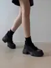 Sapatos Femininos Mary Jane 2026 Novos Retro Nicho Salto Plataforma Aumento de Altura Casuais Sola Grossa Estilo Ballet Sapatos de Salto Único