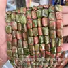 10X14 Piedra Natural Cristal Ágata Rectangular Plano Cuentas DIY Pulsera Collar Accesorios de Joyería Productos Semi-Terminados Venta al por Mayor