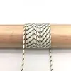 Em estoque corda de poliéster 2mm com núcleo torcido, corda de guarda-chuva mesclada, puxador de bolsa, tecelagem manual, corda para pendurar DIY, decoração de cauda de puxar à prova de vento, pingente de gota