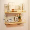Estante de almacenamiento de pared sin taladro para habitaciones de residencia estudiantil, esenciales para residencia estudiantil, cesta colgante de pared para camas de estudiantes universitarios, estante de almacenamiento de pared para mesita de noche