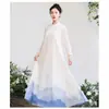 Ropa de Mujer Guofeng 2025 Ropa de Té Ropa Zen Hanfu Mejorado Cheongsam Nuevo Estilo Chino Falda Zen Fresca