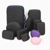 Bolsa de Cosméticos de Eva Bolsa para Auriculares Bluetooth Bolsa para Disco Duro Móvil Cable de Datos Cargador Almohada en Forma de U Bolsa de Cosméticos