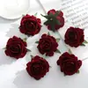 Cabezas de Flores de Rosa de Terciopelo Artificial S para Paredes de Flores de Boda, Arreglos Florales de Rosa, Ramilletes de Rosa, Cabezas de Flores, Decoraciones de Caja de Flores Hechas a Mano de Rosa