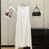¡Luz de Luna Blanca Estilo Bosque! Vestido de tirantes jacquard de bordado multihilo importado de nicho Tencel sin mangas Vestido de hadas para mujer en primavera