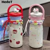 Botella de agua simple, taza térmica, acero inoxidable 316, diseño elegante, doble propósito con popote, portátil, gran capacidad, ideal para mujeres