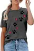 Comércio Exterior E-commerce Transfronteiriço Estação Independente Amazon Amazon Nova Mamãe de Cachorro Estampada Colorida Algodão Camiseta Feminina