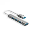 Docking Station Typec Hub 3.0 Hub Usbc Divisor de Computador Um para Quatro Usb2.0 Multifuncional