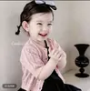 Estilo Novo de Verão para Bebês Meninas Xale Fino de Algodão Cardigan de Tricô de Manga Curta Jaqueta Infantil com Ponto Vazado Camisa de Ar Condicionado