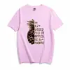 Em um mundo distintivo meia abacaxi estampa criativa camiseta de manga curta masculina e feminina algodão poliéster AliExpress