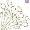 Inserções de Flores de Metal Atacado Direto do Fabricante, Porta-Cartões de Metal Espessos, Suprimentos para Arranjos de Flores de Grande Abertura Atacado