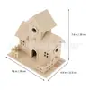 Casa de pájaros decorativa de madera para exteriores Casa de pájaros para jardín Casa de pájaros