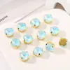 Nuevo Colgante de Satélite de Cuatro Garras con Strass y Agujero Cosido a Mano Strass de Garra Única Strass de Vidrio Joyería DIY Accesorios para Ropa Materiales Auxiliares