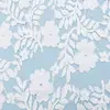 Nuevo Tejido de Encaje Hilo de Hueso de Algodón de Nailon No Elástico de Yuchang Empalme Francés Tela para Vestido de Mujer Ropa Elegante