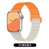 Adequado para Pulseiras de Apple Watch, Pulseira Magnética Dupla Cor Silicone Esportiva para Relógio Iwatch10/11