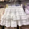 Falda de ballet estilo francés para mujer, nueva colección verano 2026, falda corta dulce y favorecedora de cintura alta en línea A con ribete de encaje
