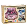Livro dobrável estéreo 3D Castelo Mini Chaveiro Brinquedo Descompressão Livro Explosivo Criativo Astronauta Espaço Dinossauro