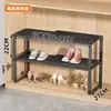 Zapatero con Particiones en Capas Zapatero Artefacto de Almacenamiento Zapatero Multicapa para el Hogar Organizador con Puerta de Partición en Capas