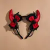 Tocado de Halloween Sombrero Mágico de Bruja Diadema Decoración de Maquillaje Diadema de Encaje Horquilla de Calabaza Accesorio para el Cabello de Fantasma
