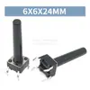 Interruptor Tátil de Furo Passante Vertical 4 Pinos Micro Botão 6*6*4.3/4.5/5/6/7/7.3/8/9/19/30MM