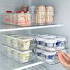 Cesta de almacenamiento transparente para el hogar, caja para conservar frutas y verduras frescas, caja para condimentos de cocina, caja de almacenamiento portátil para refrigerador