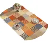 Mantel Ovalado Estilo Retro Americano para Mesa de Comedor, Impermeable, Resistente al Aceite, Lavable, Mantel Redondo Plegable, Protector de Mesa Resistente al Calor