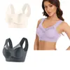 Conjunto de 3 Piezas Transfronterizo Talla Grande Sin Alambres Chaleco de Encaje Ropa Interior Delgado Recoge Lado Pecho Push-Up Sujetador Ajustable Fabricante