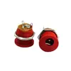 Enchufe de Alimentación Dc-022A Rosca Externa 5521 5525 Rojo Todo Cobre Tres Pines Pequeño Electrodoméstico Interfaz de Carga Dc