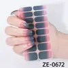 Zhengxiang Adesivos para Unhas Artísticas Gradiente Transfronteiriços à Prova d'Água Europeus e Americanos Internet Red ins Películas Adesivas para Esmalte Atacado para Comércio Exterior