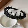 Diadema Retorcida de Tela Acrílica Estilo Coreano con Lunares Dulce Niche Diadema Trenzada Moda Retro Accesorio para el Cabello Alto