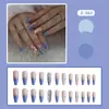 24 Piezas de Pegatinas para Uñas Artísticas, Productos Terminados para Venta Transfronteriza a Europa, América y África, con Pedrería, Uñas Postizas Removibles, Puntas de Uñas Portátiles para Puestos del Mercado